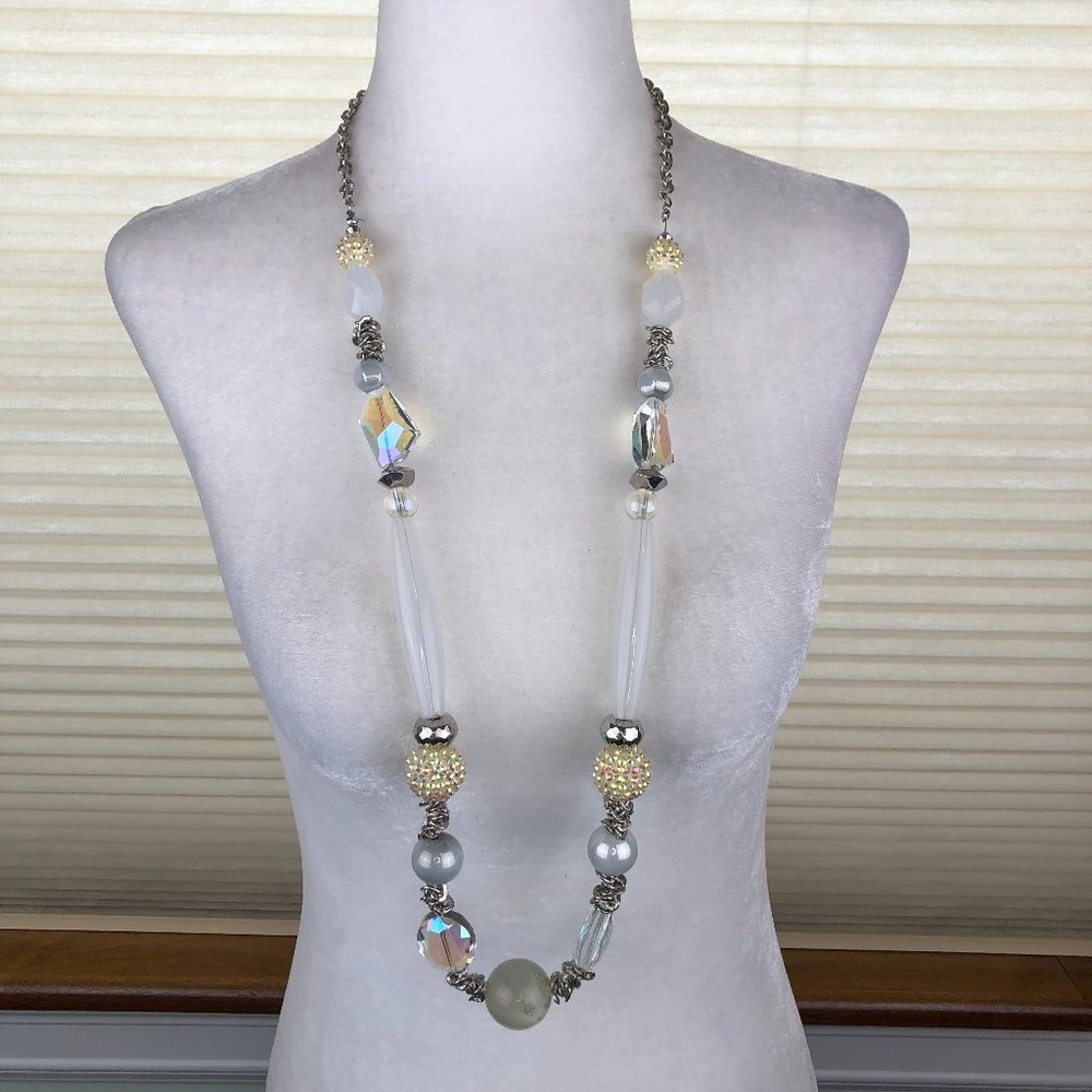 Bloomingdale’s Vintage Long (36") Beaded Statement Necklace Chunky Timeless Glam
